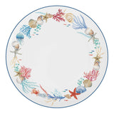 EASY LIFE Servizio Tavola Piatti Set 18 Pezzi in Porcellana Sea Breeze