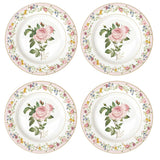 Set piatti dessert Easy Life in porcellana con decoro floreale 19 cm