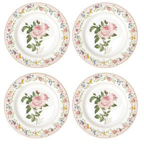 Set piatti dessert Easy Life in porcellana con decoro floreale 19 cm