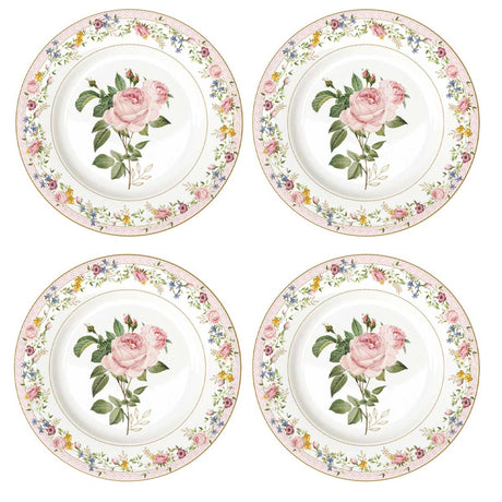 Set piatti dessert Easy Life in porcellana con decoro floreale 19 cm