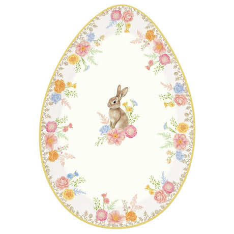 Vassoio porta uova Easy Life in porcellana decorata 30x21 cm Tres Jolie