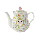 Teiera Dancing Butterflies Easy Life in porcellana decorata 900 ml