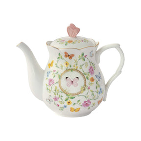 Teiera Dancing Butterflies Easy Life in porcellana decorata 900 ml