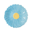 Piatto dessert Daisy Easy Life in porcellana azzurra 21 cm