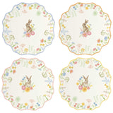 Set 4 piatti Tres Jolie Easy Life in porcellana decorata 21 cm