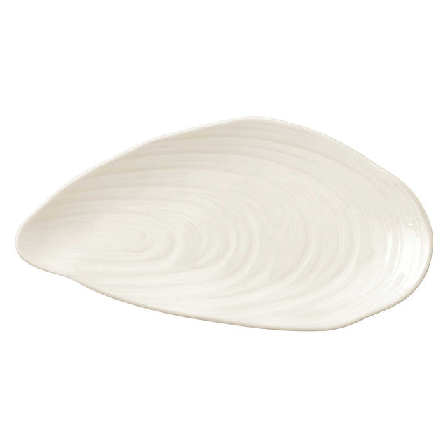 Piatto da portata Conchiglia Easy Life in porcellana bianca 36,5 cm