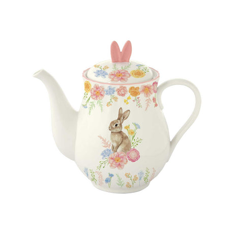 Teiera Tres Jolie Easy Life in porcellana bianca 900 ml