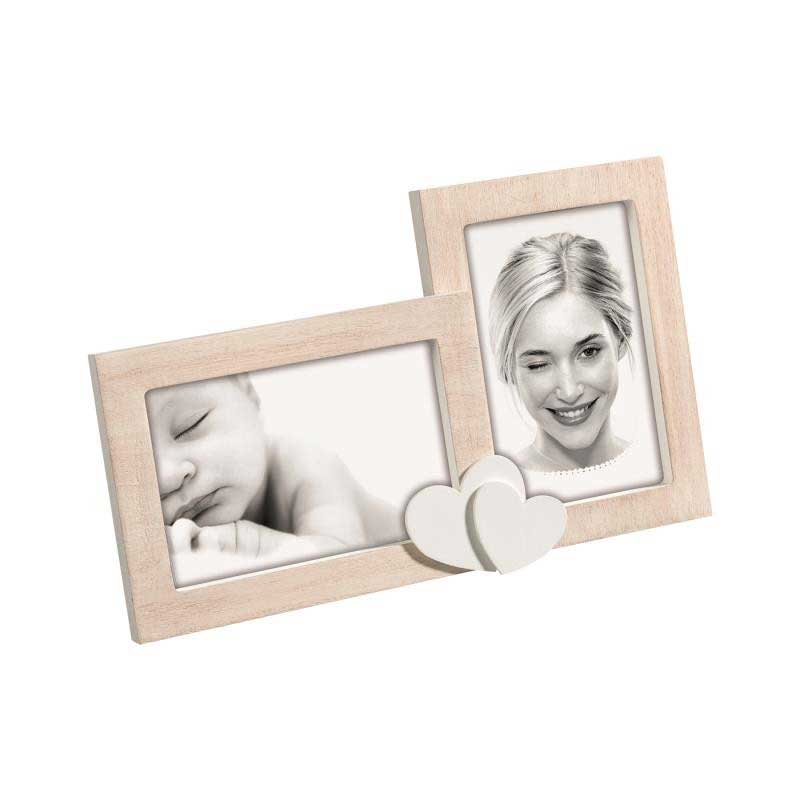 MASCAGNI CASA Portafoto Cornice Doppia 29,5x18cm in Legno