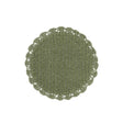 Sottopiatto Botanio La Porcellana Bianca in rafia verde intrecciata 40 cm
