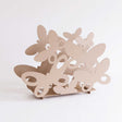 Portariviste Butterfly Arti & Mestieri in ferro beige 45x33 cm