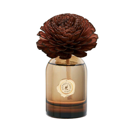 Diffusore a bastoncino Hypno Casa Legni Pregiati con fiore decorativo 50 ml