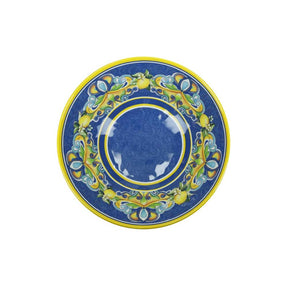 Insalatiera Citrus Blu Brandani in melamina tonda 27,5 cm decoro agrumi