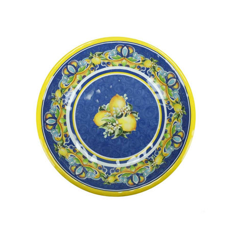Insalatiera Citrus Blu Brandani in melamina decoro agrumi 35 cm