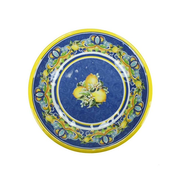Insalatiera Citrus Blu Brandani in melamina decoro agrumi 35 cm
