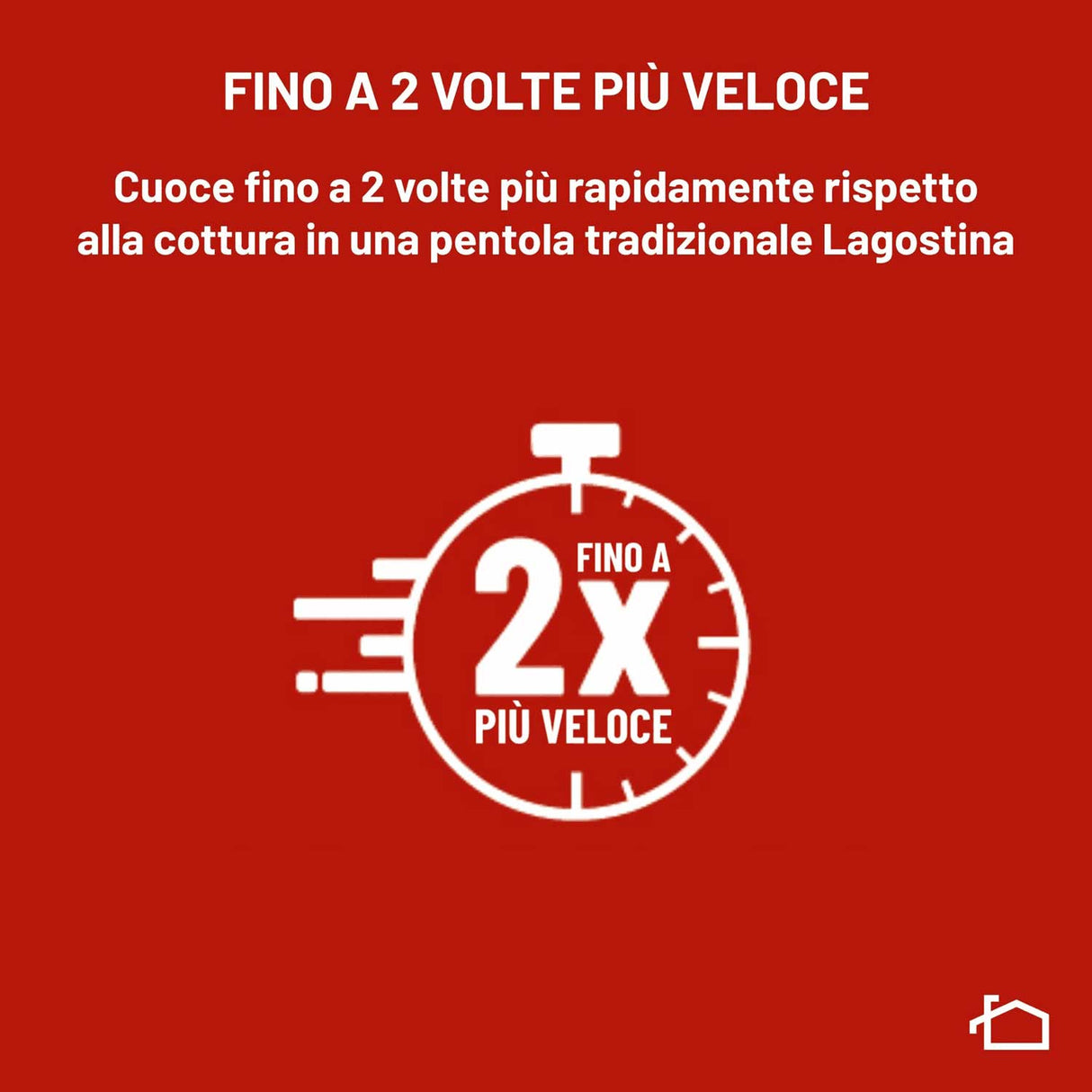 LAGOSTINA Pentola Pressione Diva Lagoeasy'Up 5L Acciaio Inox 18/10