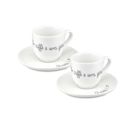 Set tazzine caffè Gli Onesti La Porcellana Bianca in porcellana 80ml