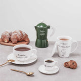 LA PORCELLANA BIANCA Gli Onesti Tazza Colazione con Piattino 450ml Bianco