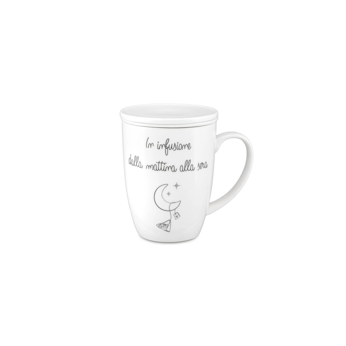 Tazza tisaniera La Porcellana Bianca in porcellana bianca 450 ml