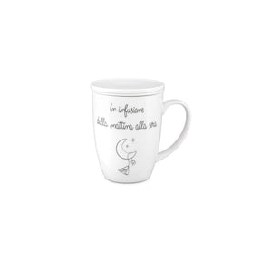 Tazza tisaniera La Porcellana Bianca in porcellana bianca 450 ml