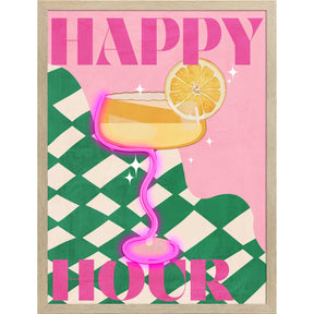 Quadro Happy Hour Palais Royal su tela con luci LED 45x60 cm