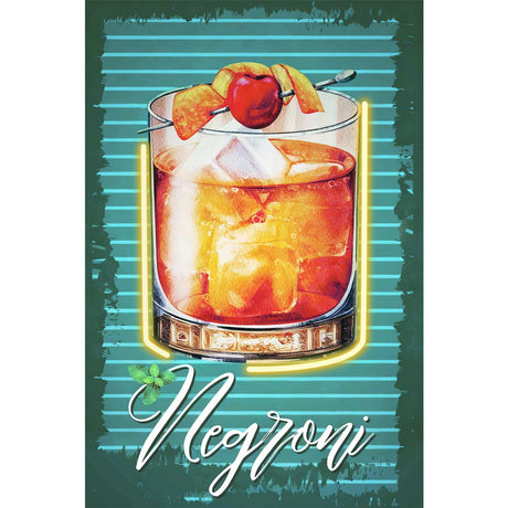 Quadro Negroni Palais Royal stampa su tela con luci LED 40x60 cm