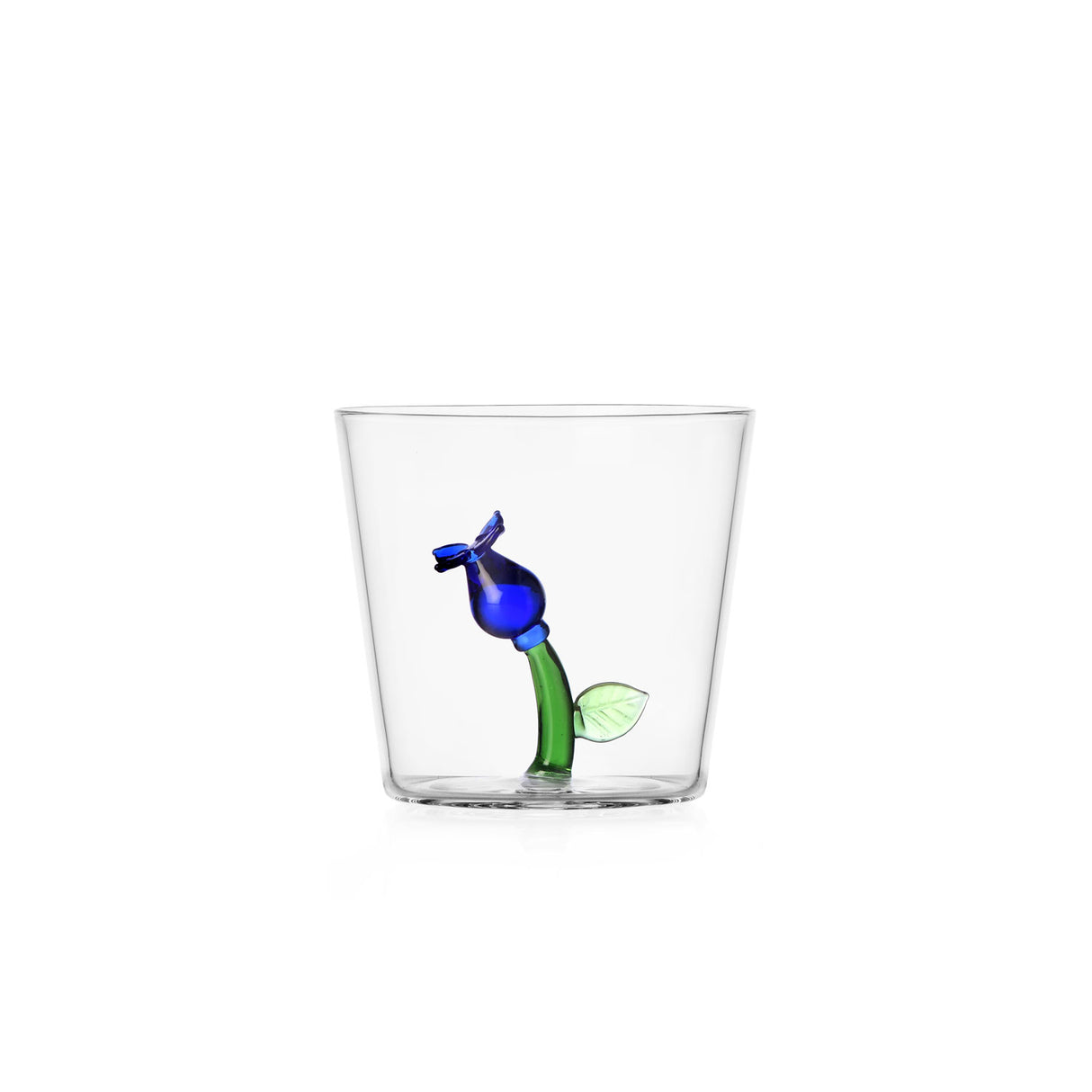 ICHENDORF Botanica Tumbler Bicchieri con Fiori Interni Set 6 Pezzi 300ml Vetro Borosilicato