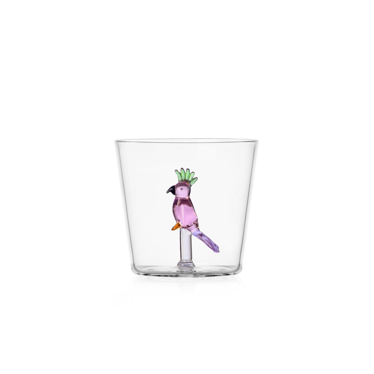 ICHENDORF Talking Trees Bicchieri con Uccelli Tropicali Set 6 Pezzi 300ml Vetro Borosilicato