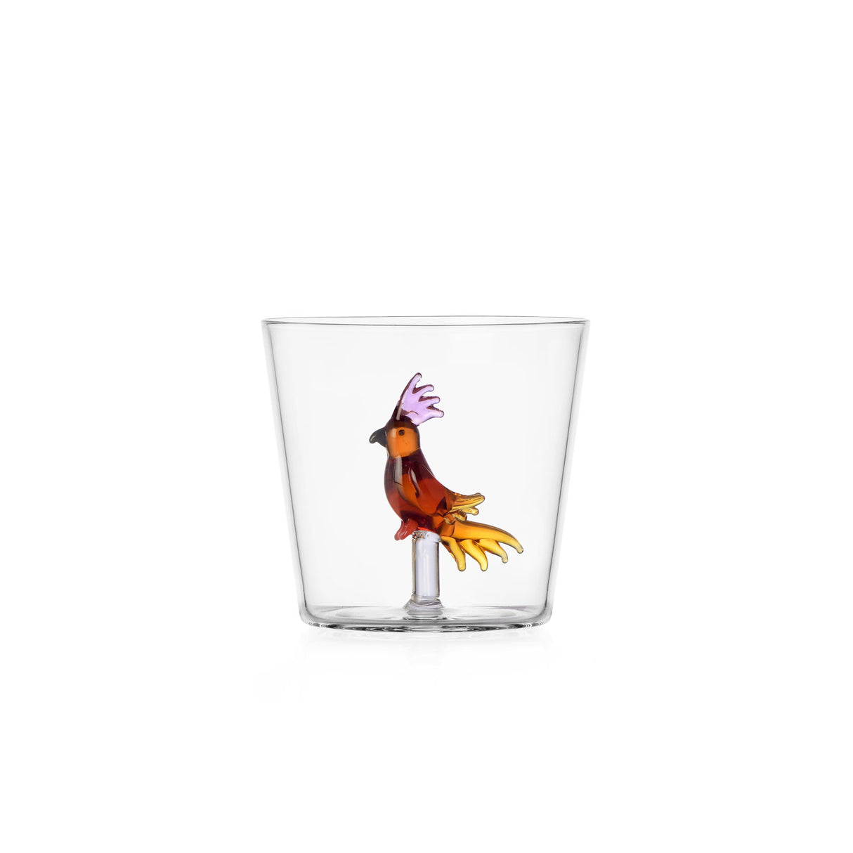 ICHENDORF Talking Trees Bicchieri con Uccelli Tropicali Set 6 Pezzi 300ml Vetro Borosilicato