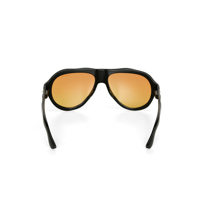 SELETTI x OKKIA Occhiali da Sole Florida Unisex Neri Lenti Gialle
