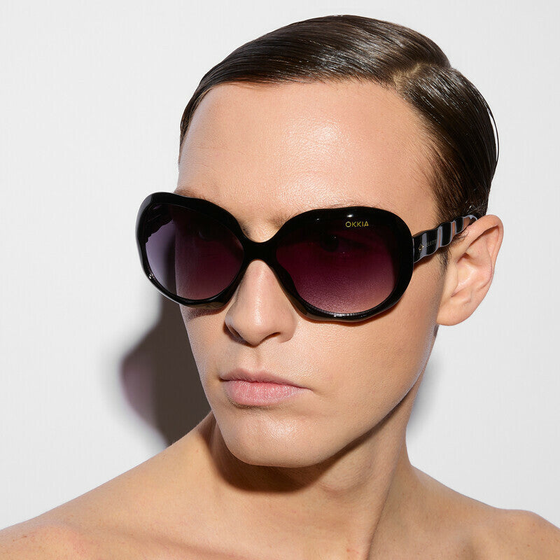 SELETTI x OKKIA Occhiali da Sole California Unisex Neri