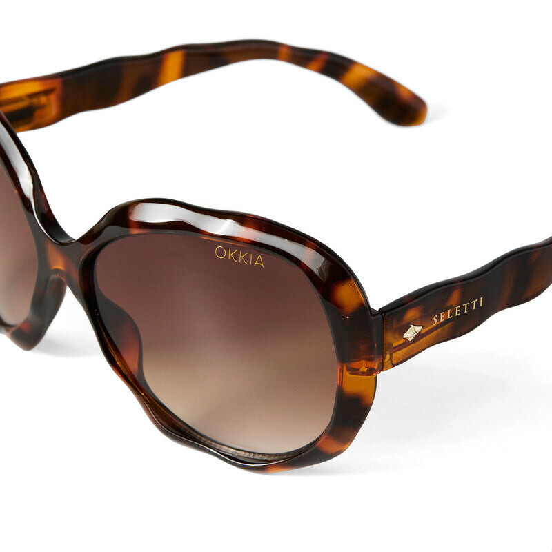 SELETTI x OKKIA Occhiali da Sole California Unisex Avana Lenti Marroni