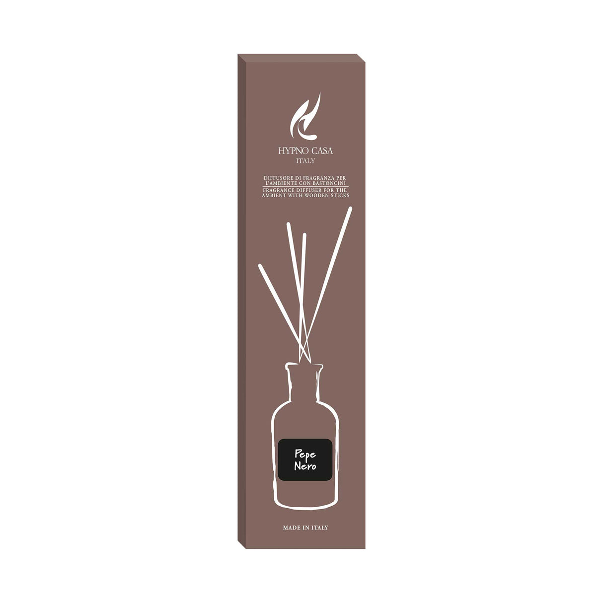 HYPNO CASA Profumatore Diffusore con Bastoncini Eco Chic Pepe Nero 100ml