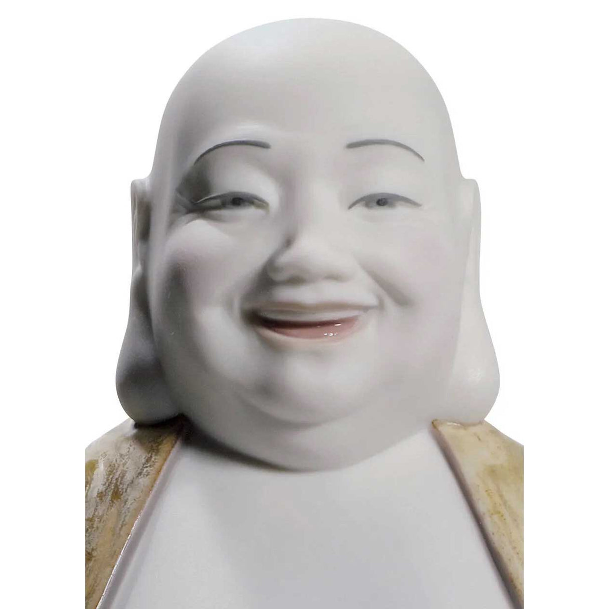 LLADRO' Statua Figura Buddha Felice 21cm Porcellana