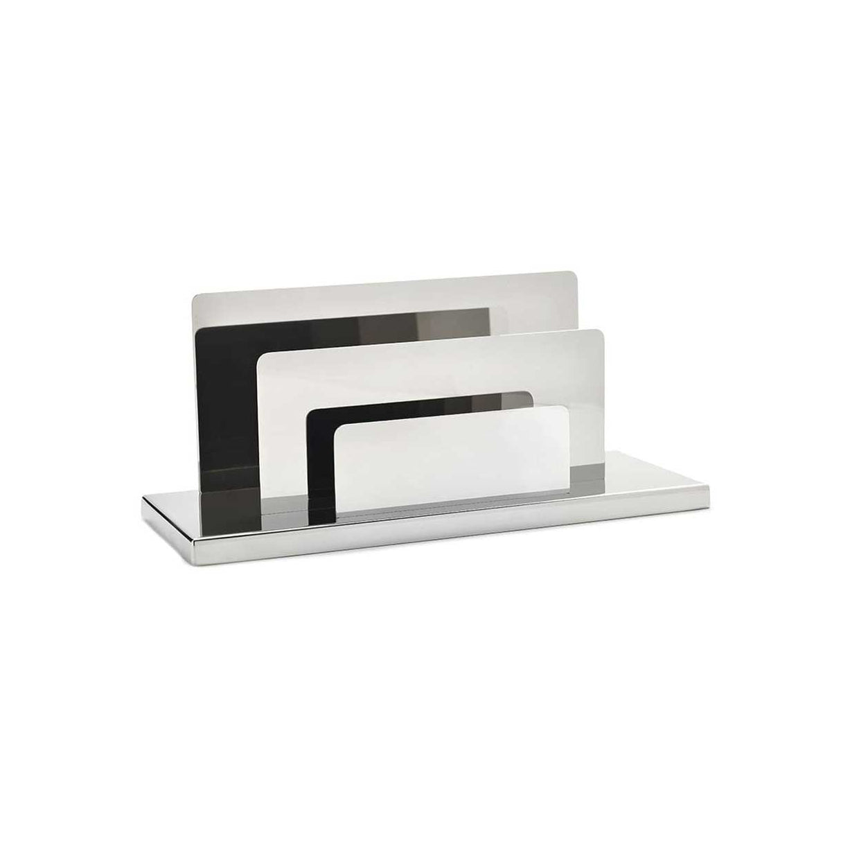 Porta buste liscio Cresia in acciaio inox 23x10 cm per ufficio