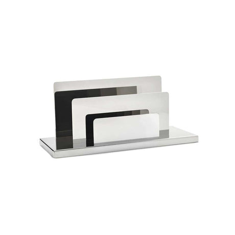 Porta buste liscio Cresia in acciaio inox 23x10 cm per ufficio