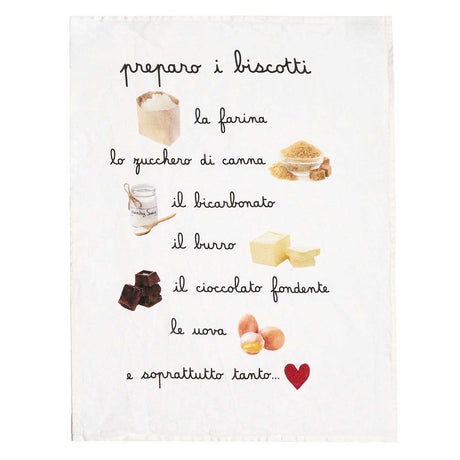 Canovaccio Biscotti Simple Day in lino stonewashed 50x68 cm