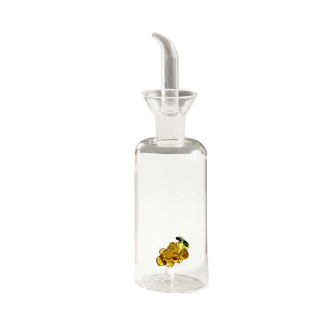 Oliera Brandani in vetro con decoro uva e dosatore 250 ml