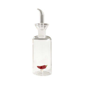 Oliera in vetro Brandani con decoro peperoncino 250 ml