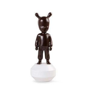 Scultura The Guest Chocolate Lladrò in porcellana marrone 30 cm