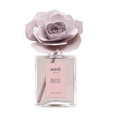 Diffusore a bastoncini Muhà in vetro con fiore decorativo rosa 200 ml
