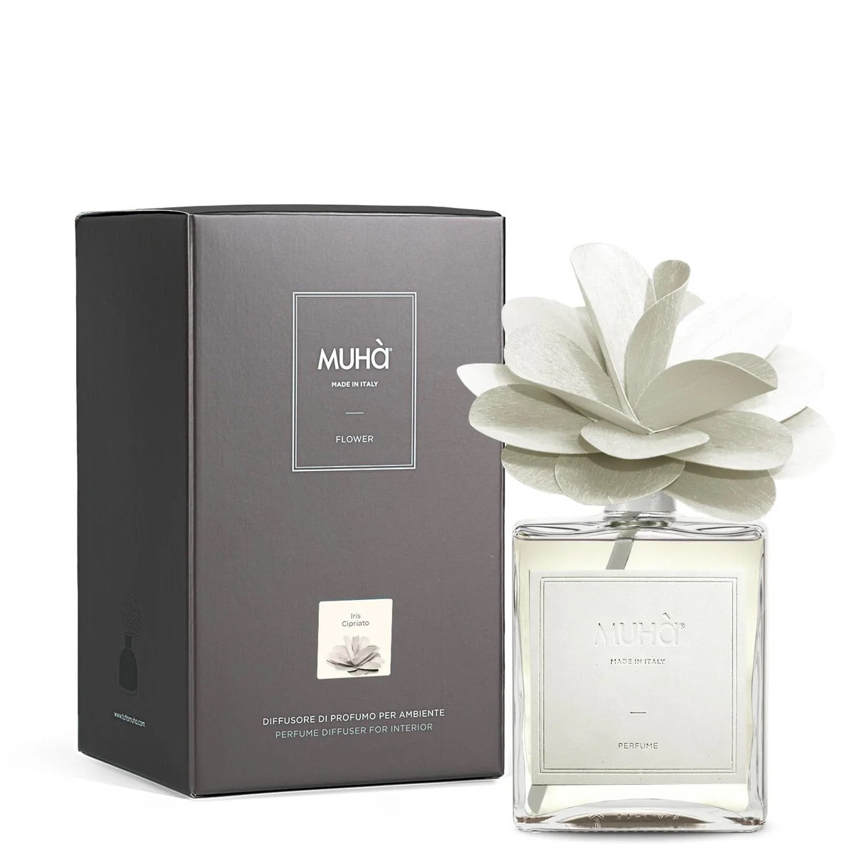 MUHA' Profumatore d'Ambiente Diffusore Flower 500ml Iris Cipriato