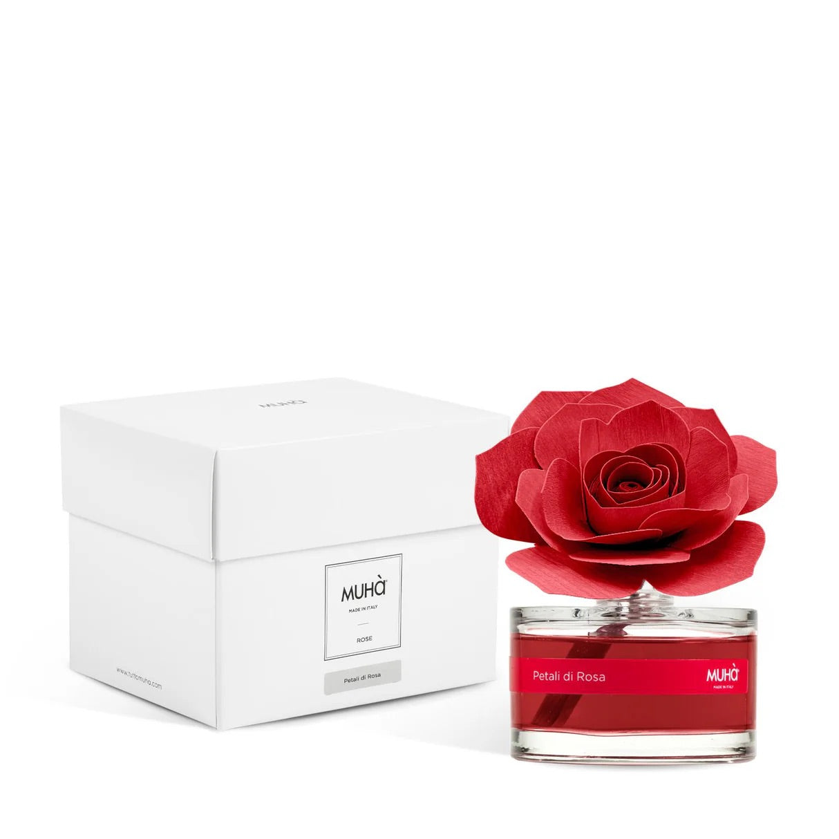 MUHA' Profumatore D'Ambiente Diffusore Rosa 50ml Petali di Rosa