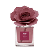 Diffusore a bastoncini Muha Rosa 100 ml con fiore decorativo melograno