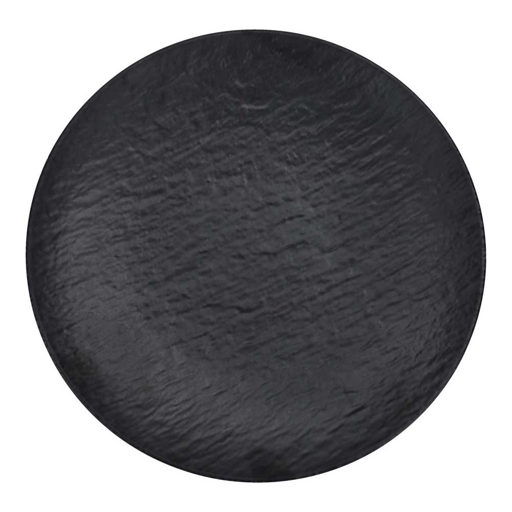 BRANDANI Piatto Piano Black Eclipse 26cm in Melamina