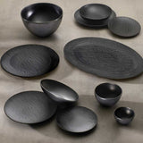 BRANDANI Piatto Piano Black Eclipse 26cm in Melamina