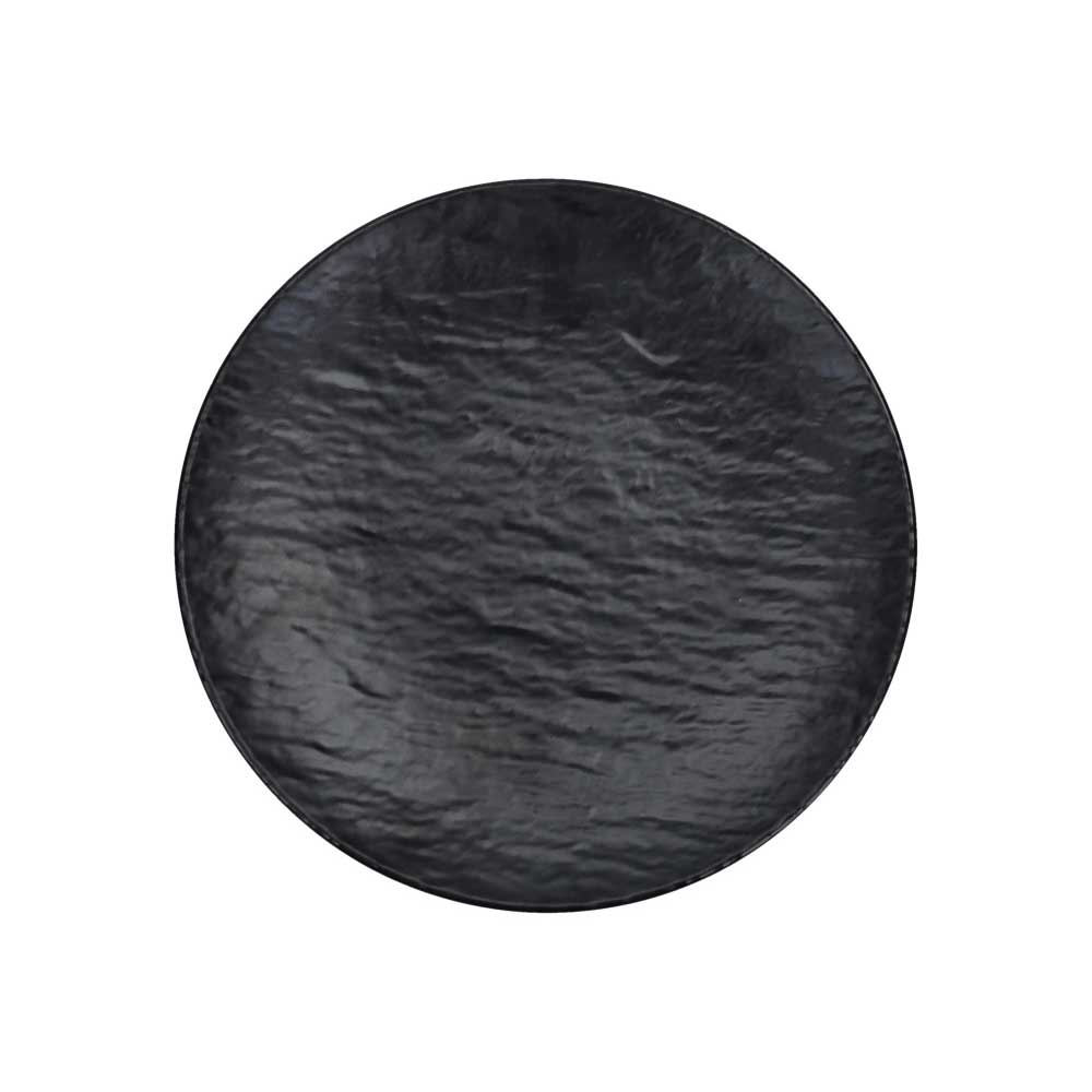 BRANDANI Piatto Frutta Black Eclipse 20cm in Melamina