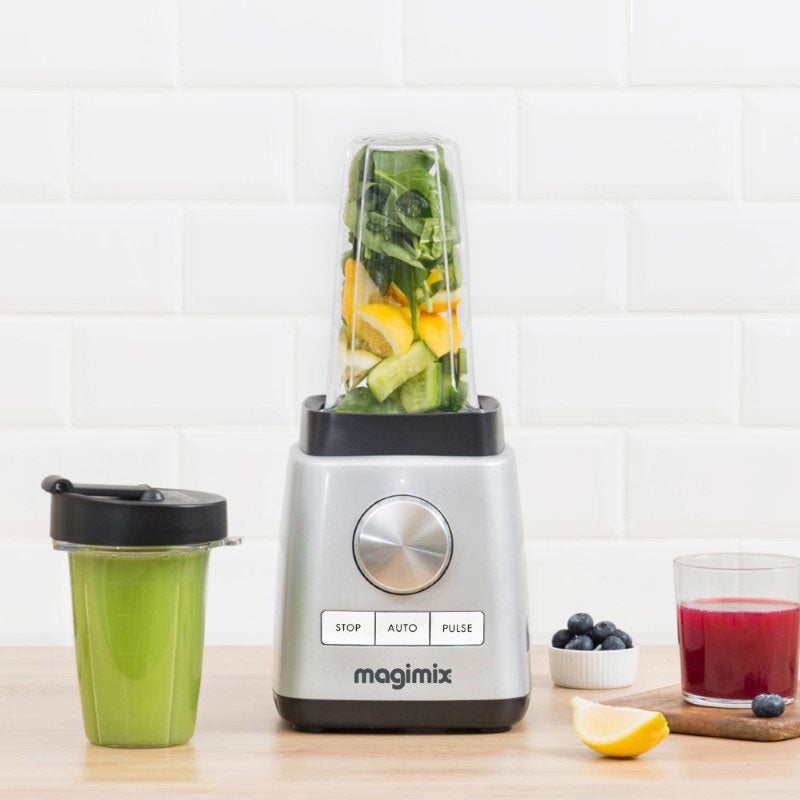 MAGIMIX Set 2 Contenitori Tazze 400-700ml Shaker Adatto a Spremiagrumi
