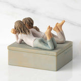 WILLOW TREE Scatolina Portagioie Forever Friends 11x9,5cm Resina