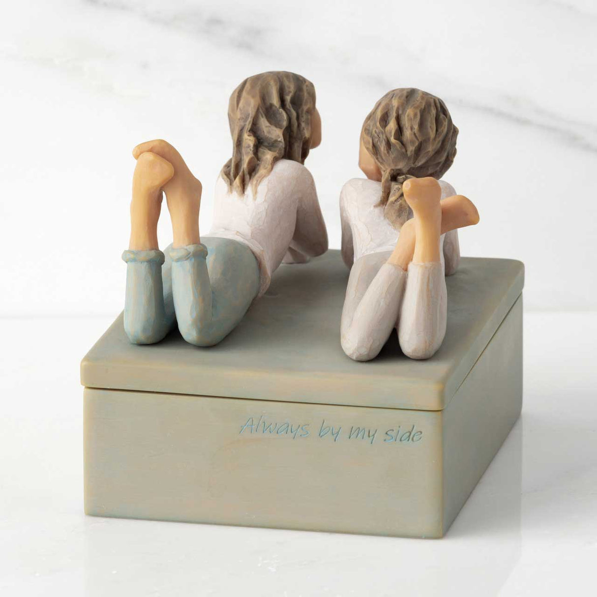 WILLOW TREE Scatolina Portagioie Forever Friends 11x9,5cm Resina