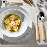 GUZZINI Pop Posate Set 24 Pezzi Giallo Senape Acciaio Inox